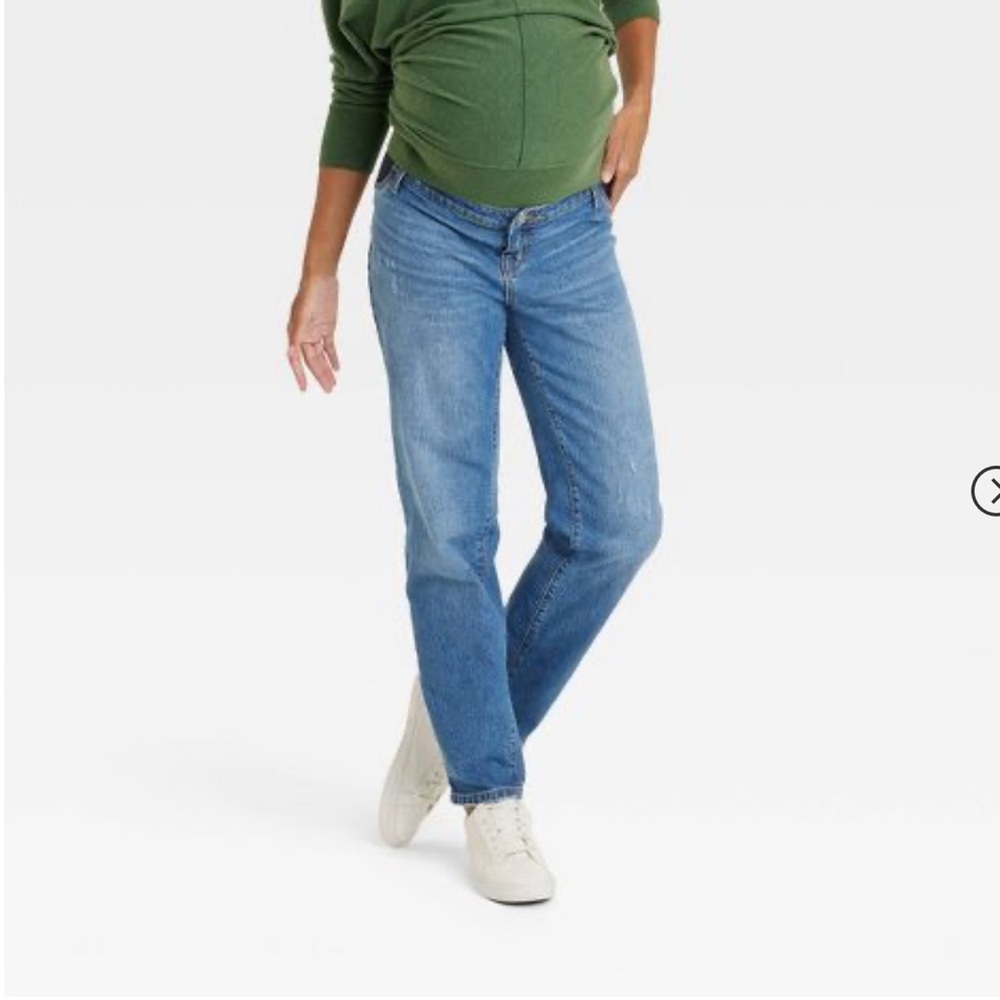 Under Belly 90's Straight Maternity Pants - Isabel Maternity by Ingrid & Isabe